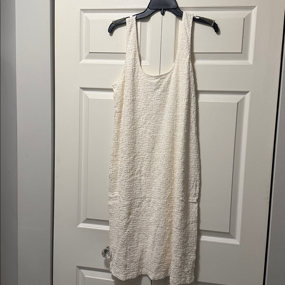 Vince Cream Textured Dress